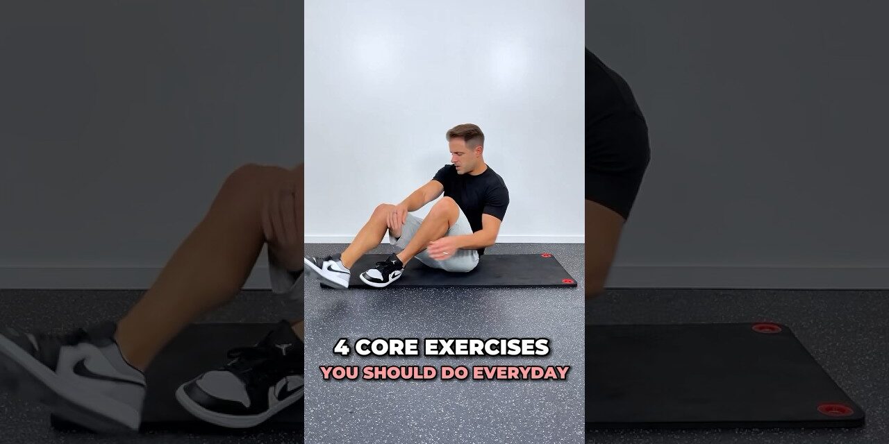 4 Core Exercises You Should Do Everyday (Increase Core Strength!) #corestrength