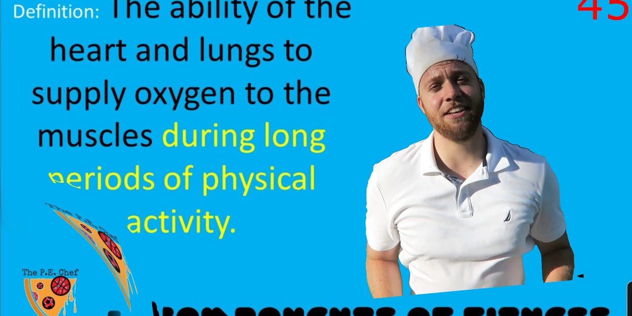 PE Chef S5E3: One Minute Lesson- Cardiovascular Endurance (5 Components of Fitness)