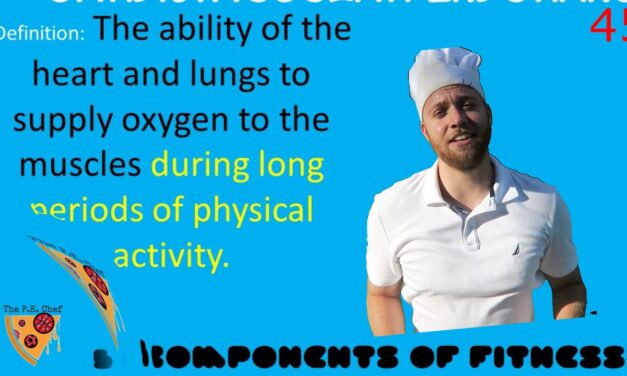 PE Chef S5E3: One Minute Lesson- Cardiovascular Endurance (5 Components of Fitness)