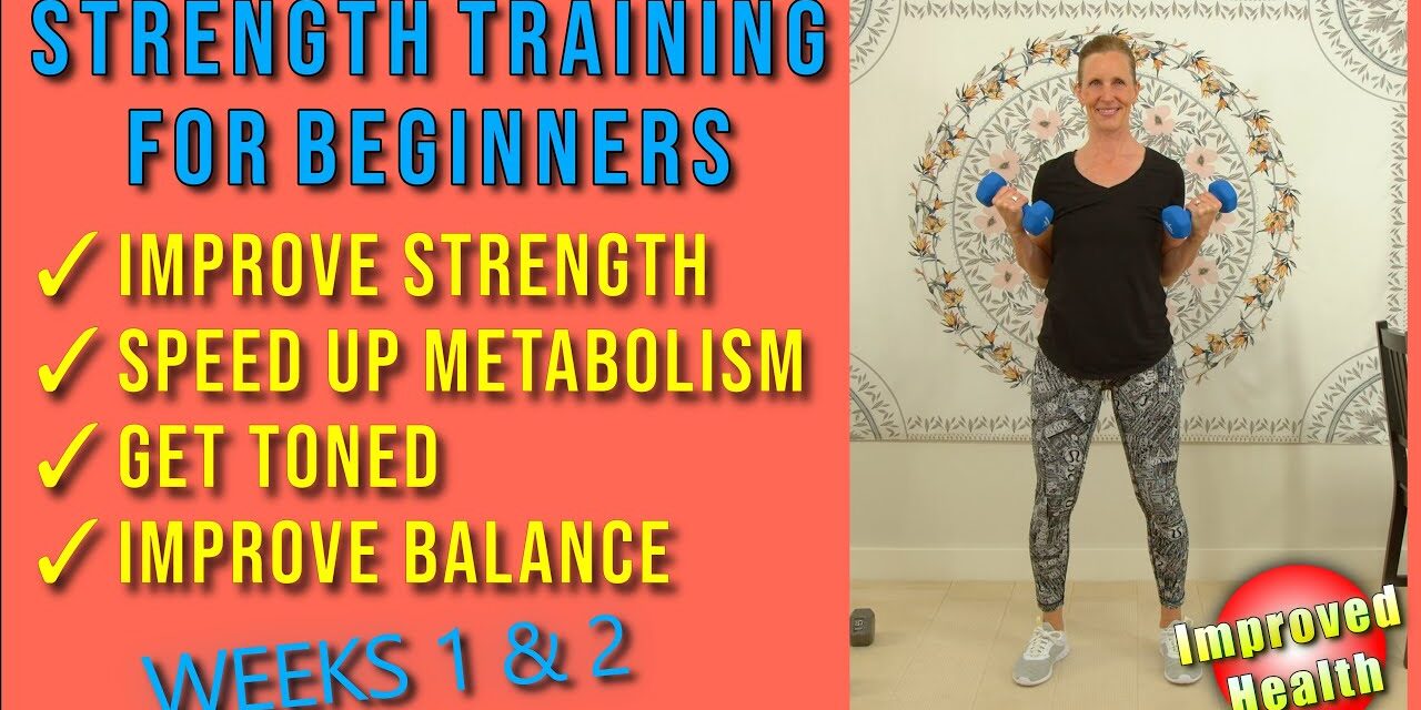 STRENGTH TRAINING for BEGINNERS | Build strength, get toned & speed up metabolism!