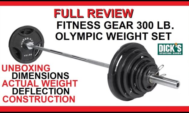Unboxing and Full Review of Fitness Gear 300 lb Olympic Weight Set | Plates and Bar | Home Gym