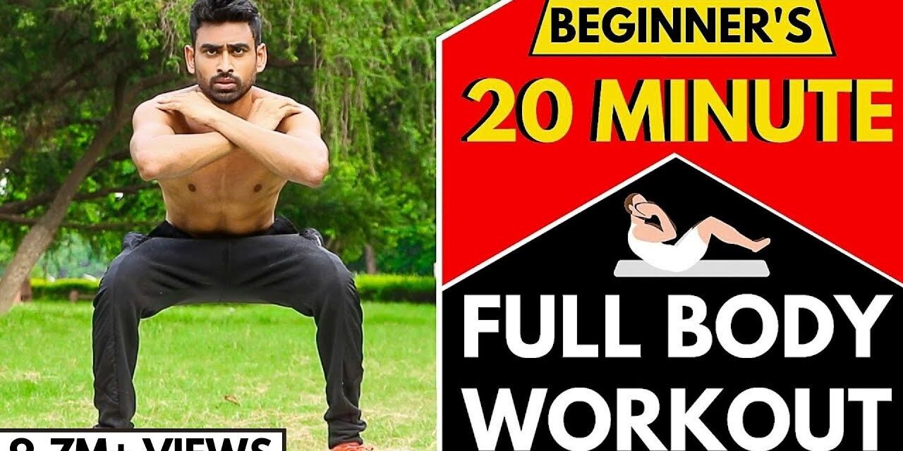 20 Min Full Body Workout Routine for Beginners (Follow Along) | No Gym