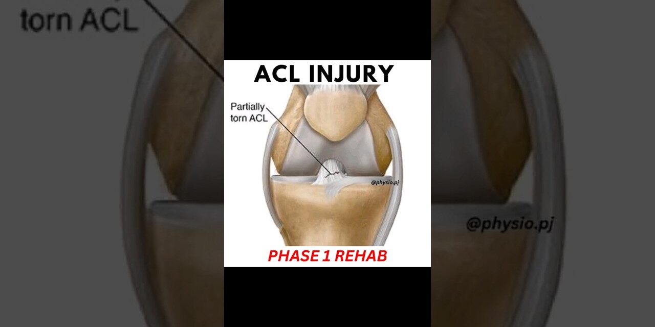 5 Best ACL Recovery Exercises | Phase 1 Rehab