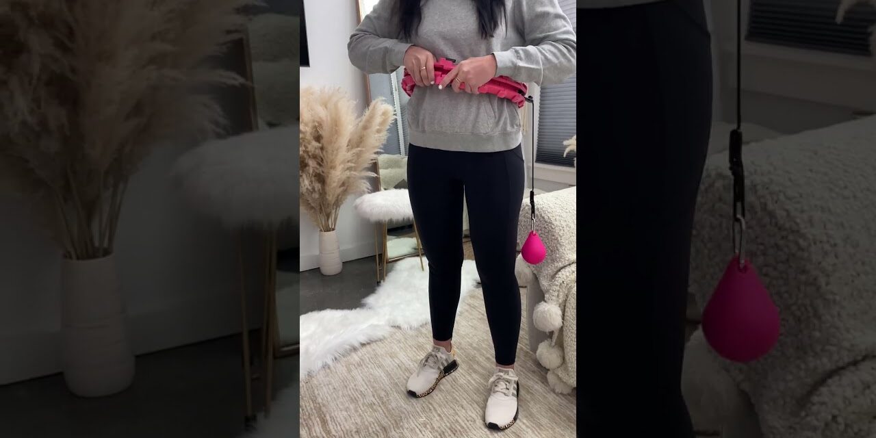 At home workouts – weighted hula hoop to strengthen your core