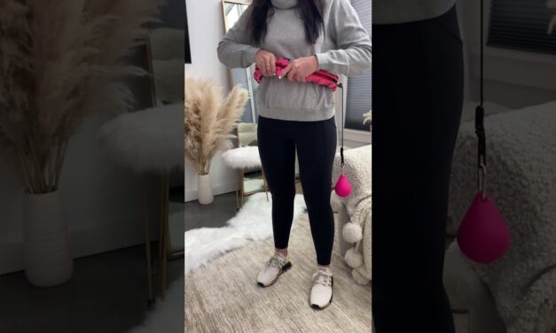 At home workouts – weighted hula hoop to strengthen your core