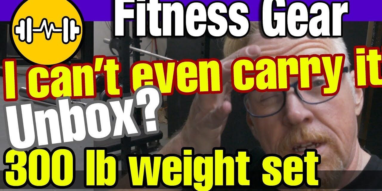 Fitness Gear 300 pound Olympic weight set. What's in the boxes?