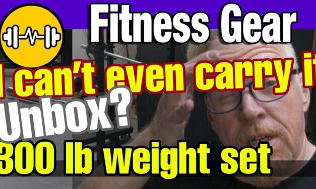 Fitness Gear 300 pound Olympic weight set. What's in the boxes?