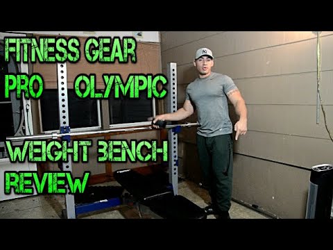 Fitness Gear Pro Olympic Weight Bench Review, Home Gym Equipment Setup!!