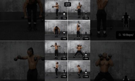 Full body dumbbell workout to build muscle & burn fat (no bench)