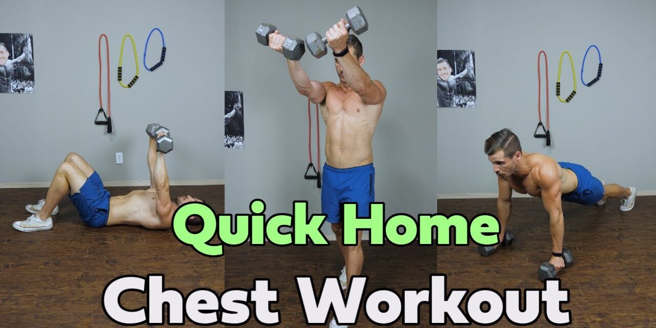 Quick Home Chest Workout for Beginners! (Using Dumbbells)