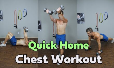 Quick Home Chest Workout for Beginners! (Using Dumbbells)