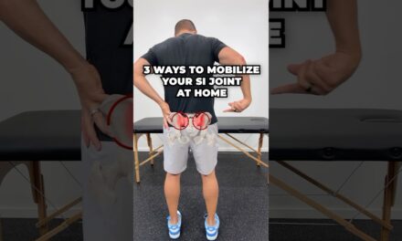 STOP SI Joint Pain! 3 Ways To Mobilize Your SI Joint At Home #sacroiliacjoint