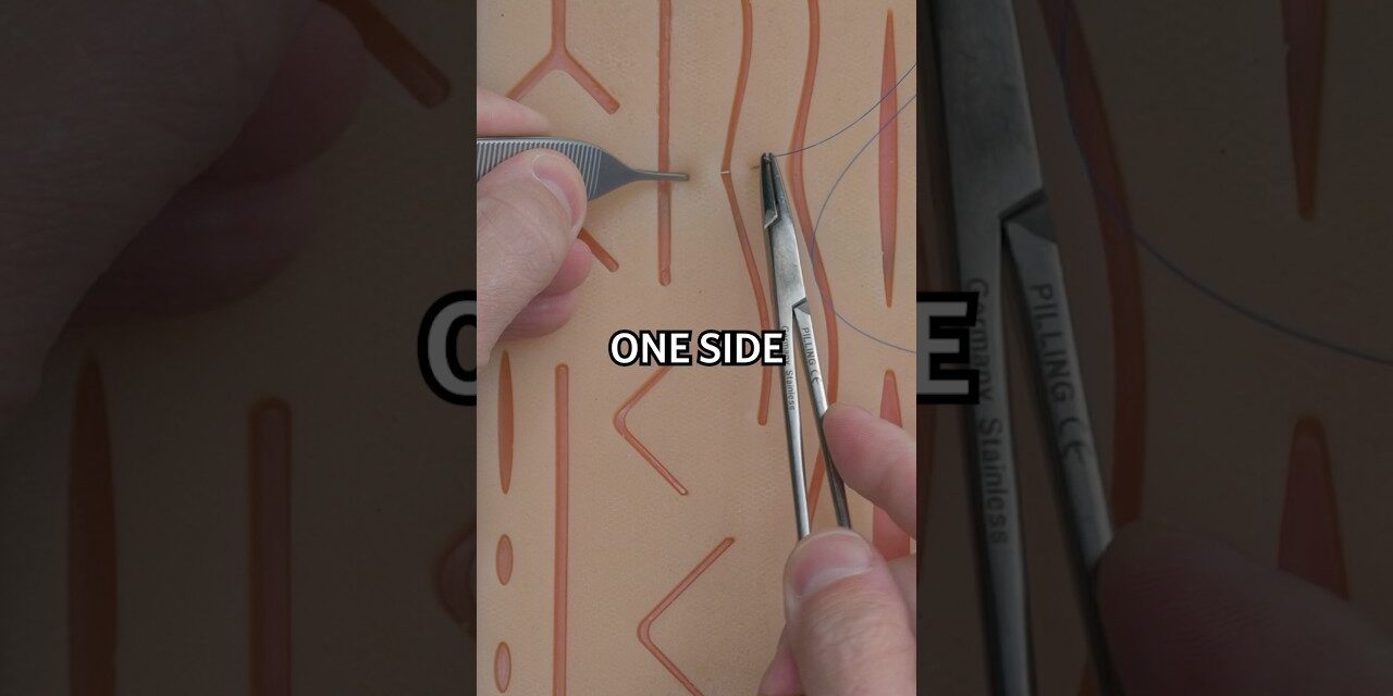 The Horizontal Mattress Stitch #surgeon #suture #medicine #medicaleducation