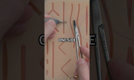 The Horizontal Mattress Stitch #surgeon #suture #medicine #medicaleducation