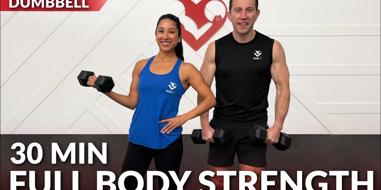 30 Min Full Body Dumbbell Workout at Home Weight Training – Strength Training for Women & Men
