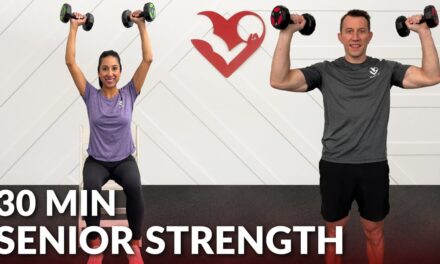 30 Min Strength Training for Seniors Exercise at Home for Over 60 & Elderly – Seated Chair Workout
