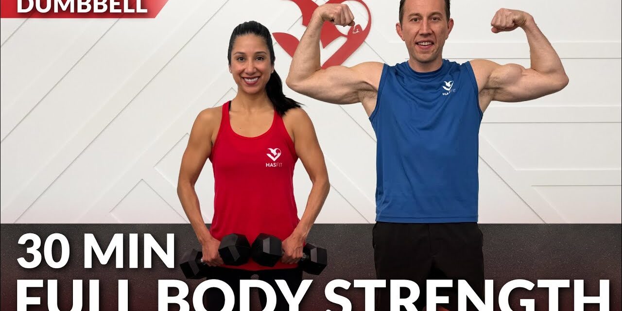 30 Minute Full Body Dumbbell Workout at Home Strength Training – Weight Training for Weight Loss