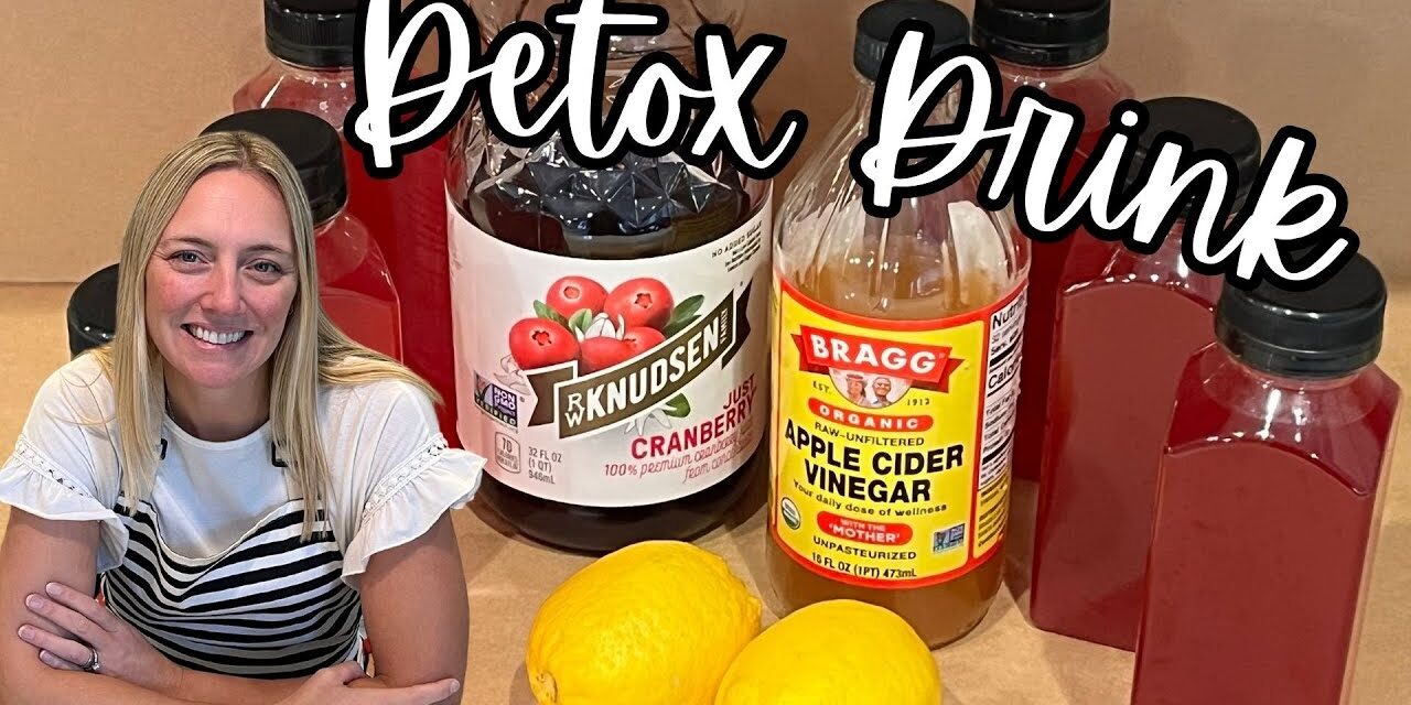 Detox fat burning drink. #detox #acv #cranberry