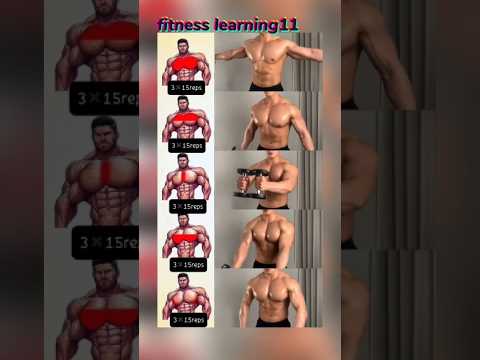 Home chest workout with dumbell