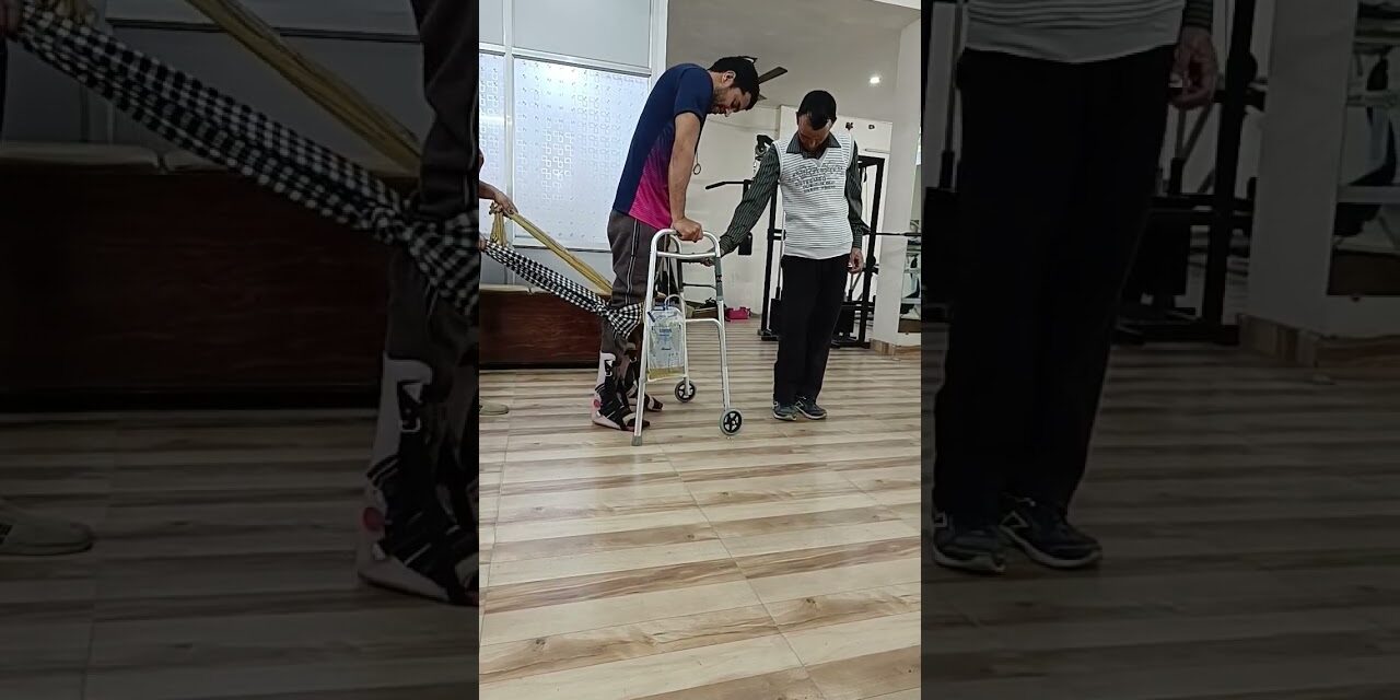 Walk after 4years Spinal cord injury Rehab#spine#treatment #recovery #punjab #rehabilitation #india