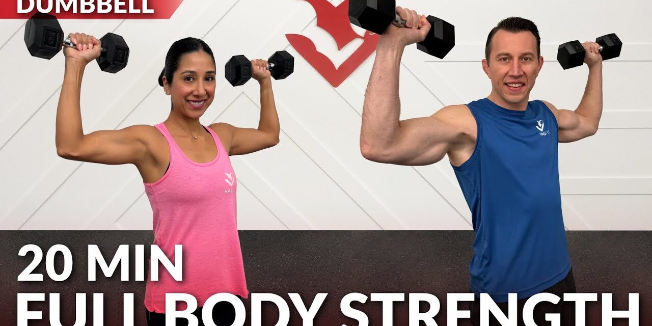 20 Min Full Body Dumbbell Workout at Home Strength Training – Weight Training for Weight Loss