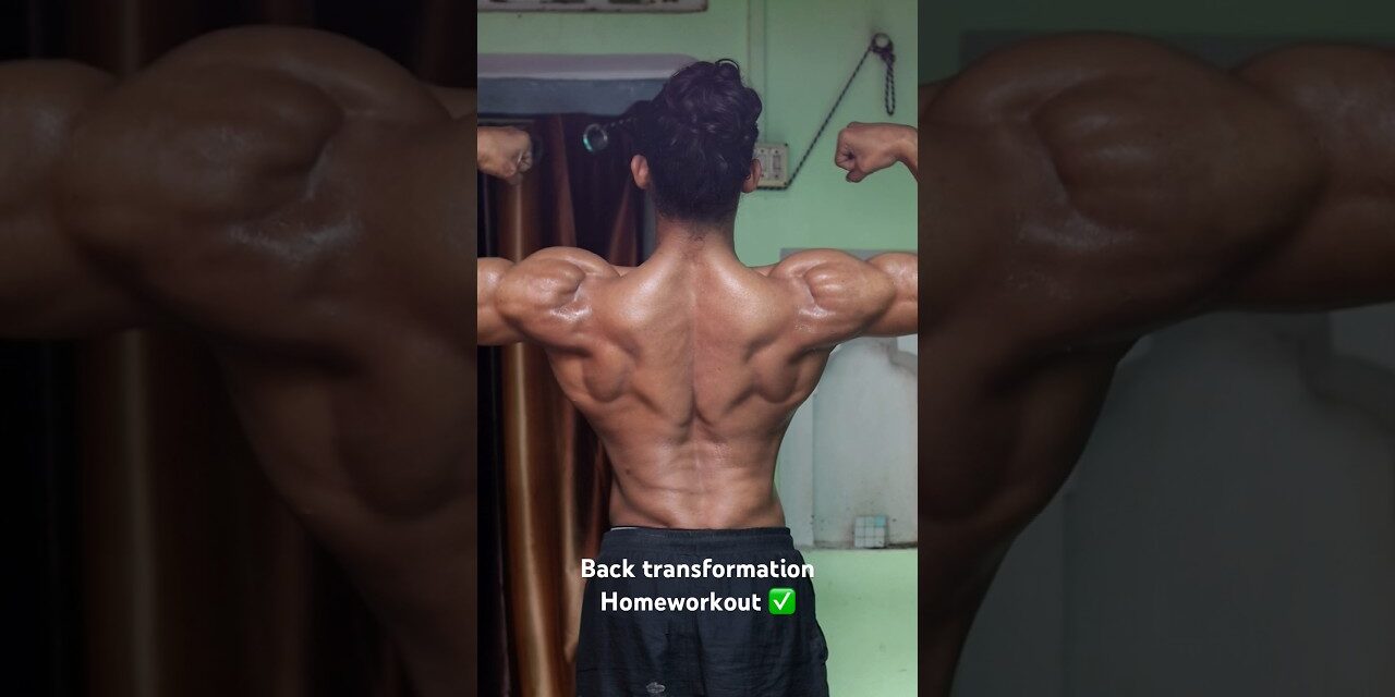 3 years homeworkout body transformation natural diet budget 1200 months #backworkout #bodybuilding