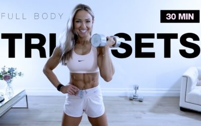 30 MIN TRISETS Full Body Workout with Dumbbells | Strength Training