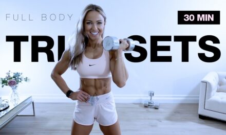 30 MIN TRISETS Full Body Workout with Dumbbells | Strength Training