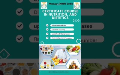 Nutrition & dietetics Distance learning courses by Medway IAMHS India
