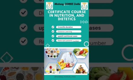 Nutrition & dietetics Distance learning courses by Medway IAMHS India