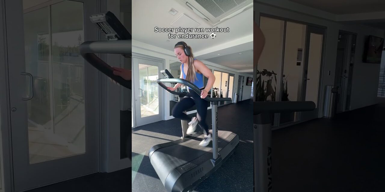 Run workout for endurance #soccer #soccerworkout #endurancetraining #treadmillworkout