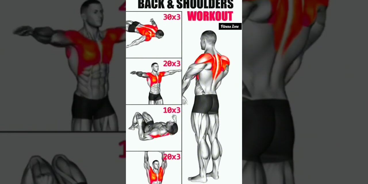 "Ultimate Back and Shoulders Workout at Home – No Equipment Needed!".  #fitness #backmuscles