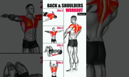 "Ultimate Back and Shoulders Workout at Home – No Equipment Needed!".  #fitness #backmuscles