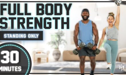 30 Minute Full Body Dumbbell Strength Workout [All Standing/No Repeat]